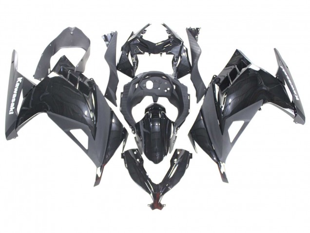 2013-2024 Kawasaki EX300 Motorcycle Fairings - Glossy Black