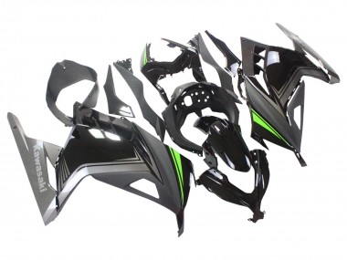 Affordable 2013-2024 Kawasaki EX300 Motorcycle Fairings - Glossy Black Matte Black Green