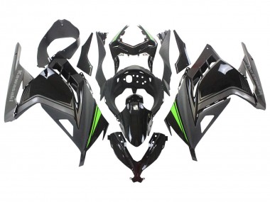 Affordable 2013-2024 Kawasaki EX300 Motorcycle Fairings - Glossy Black Matte Black Green