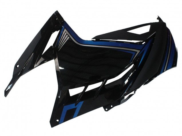 2013-2024 Kawasaki EX300 Motorcycle Fairings - Glossy Black Blue
