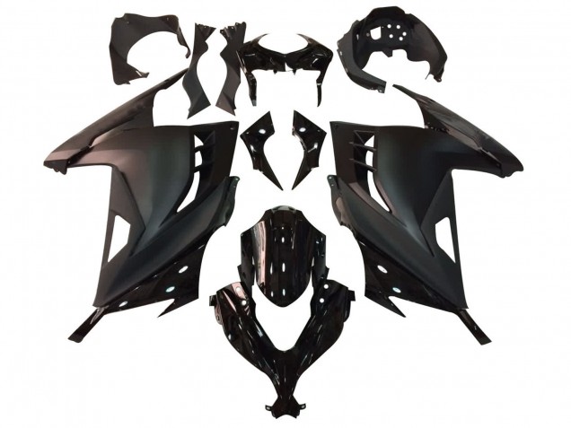 2013-2024 Kawasaki EX300 Motorcycle Fairing - Glossy Black Matte Black