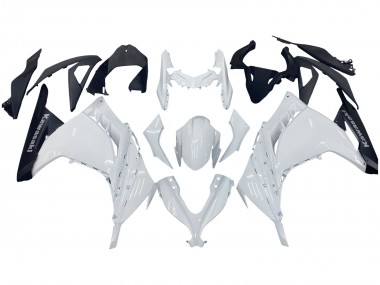 Affordable 2013-2024 Kawasaki EX300 Motorcycle Fairings - White Black