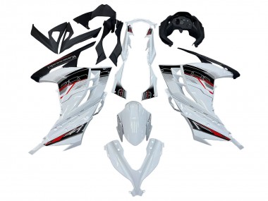 Affordable 2013-2024 Kawasaki EX300 Motorcycle Fairings - White Red Black