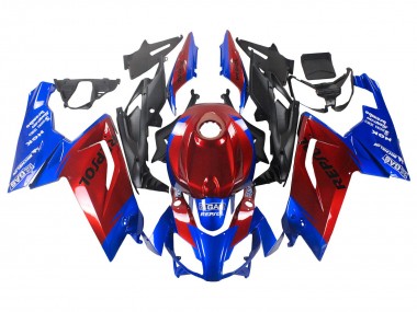 Affordable 2006-2011 Aprilia RS125 Motorcycle Fairings - Blue Red