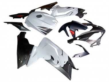 Affordable 2006-2011 Aprilia RS125 Motorcycle Fairings - White Black