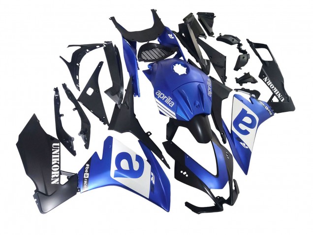 2012-2019 Aprilia RS4 50 125 Motorcycle Fairings - Blue White Matte Black
