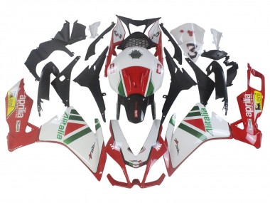 Affordable 2012-2018 Aprilia RS4 50 125 Motorcycle Fairing Kits - White Red Green Yellow Alitalia