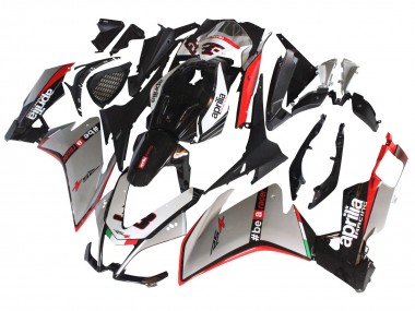 Affordable 2012-2018 Aprilia RS4 50 125 Motorcycle Fairings - Silver Red Glossy Black