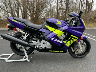 Affordable 1997-1998 Honda CBR600 F3 Motorcycle Fairings - Blue Neon Yellow