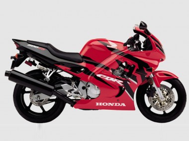 Affordable 1997-1998 Honda CBR600 F3 Motorcycle Fairing - Red Glossy Black