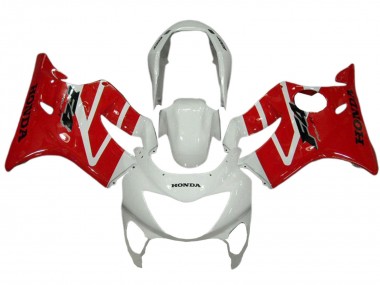 Affordable 1999-2000 Honda CBR600 F4 Motorcycle Fairings - White Red