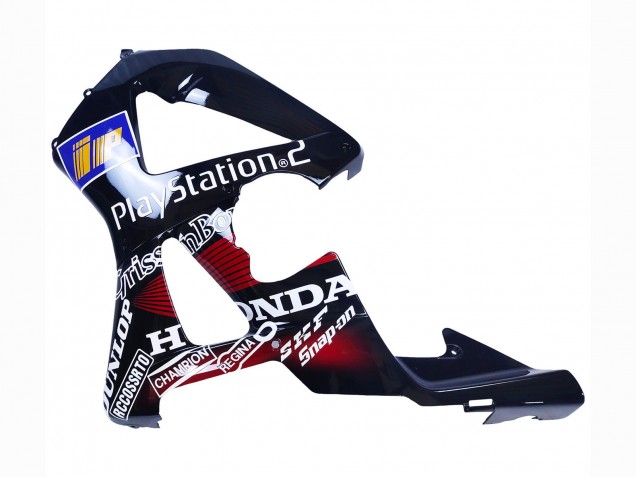 2000-2001 Honda CBR900RR 929 Motorcycle Fairings - Red White Glossy Black PlayStation 2
