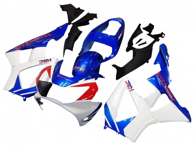 2000-2001 Honda CBR900RR 929 Motorcycle Fairings - White Blue Red HRC