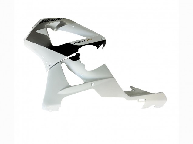 2000-2001 Honda CBR900RR 929 Motorcycle Fairings - White Silver