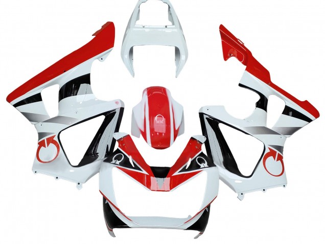 2000-2001 Honda CBR900RR 929 Motorcycle Fairings - White Red Black
