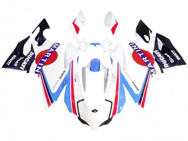 Affordable 2011-2014 Ducati 1199 Motorcycle Fairings - White Red Blue Glossy Black Martini
