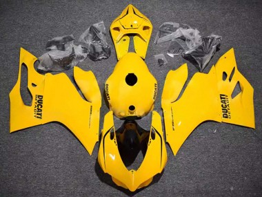 Affordable 2011-2014 Ducati Panigale 899/1199 Motorcycle Fairings - Glossy Yellow