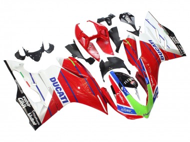 Affordable 2011-2014 Ducati Panigale 899/1199 Motorcycle Fairings - White Red Green Blue Glossy Black Flex-Box