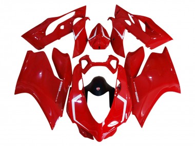 Affordable 2011-2014 Ducati 1199 Motorcycle Fairing Kits - Red