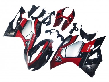 Affordable 2011-2014 Ducati 1199 Motorcycle Fairings - Red Silver Black