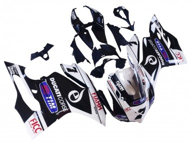 Affordable 2011-2014 Ducati Panigale 899/1199 Motorcycle Fairings - White Black Blue Fiamm Ficc 7