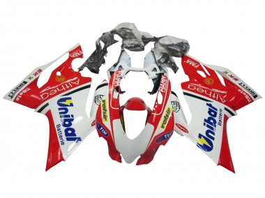 Affordable 2011-2014 Ducati Panigale 899/1199 Motorcycle Fairings - White Red Blue Valsir Fiamm