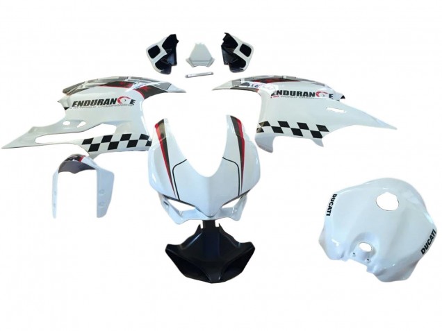 2015-2020 Ducati 959/1299 Motorcycle Fairings - White Red Black
