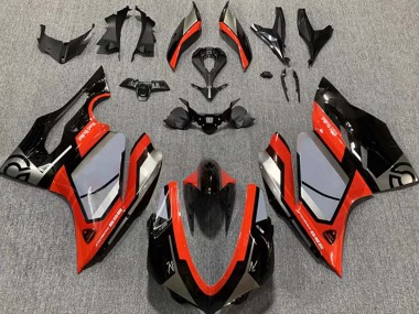 Affordable 2015-2020 Ducati 959 Motorcycle Fairings - Silver Red Glossy Black