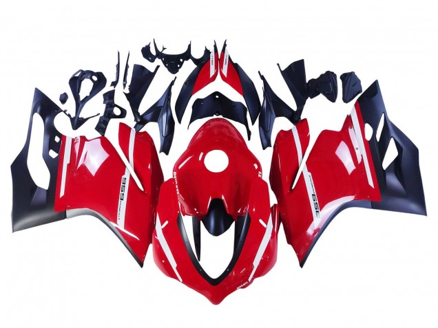 2015-2020 Ducati 959 Motorcycle Fairings - Red Matte Black