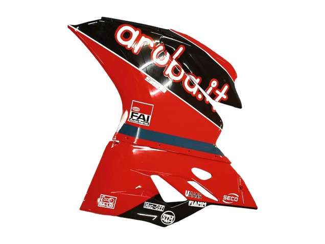 2015-2020 Ducati 959/1299 Motorcycle Fairings - Red Glossy Black Fiamm