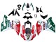 2015-2020 Ducati 959/1299 Motorcycle Fairings - White Red Green Valsir Fiamm 7
