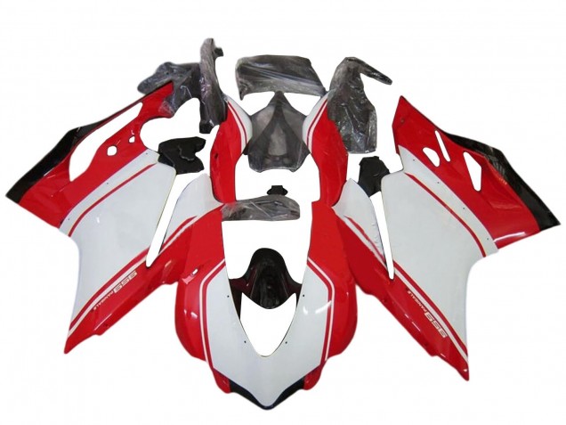2015-2020 Ducati 959 Motorcycle Fairing Kits - White Red Glossy Black