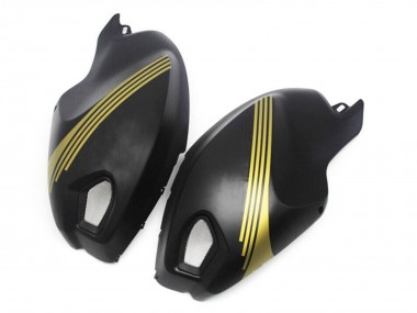 Affordable 2008-2012 Ducati Monster 696 796 1100 1100S Motorcycle Fairings - Matte Black Gold