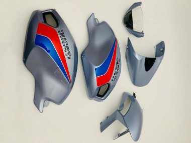 Affordable 2008-2012 Ducati Monster 696 796 1100 1100S Motorcycle Fairings - Silver Red Blue