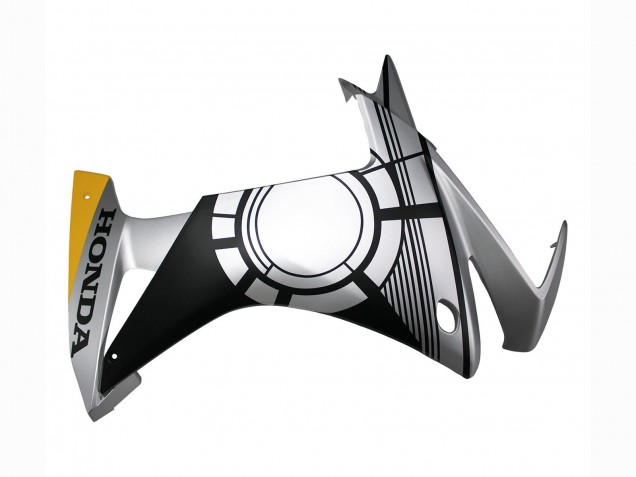 2013-2015 Honda CBR500R Motorcycle Fairings - Silver Yellow Matte Black
