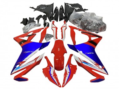 Affordable 2016-2018 Honda CBR500R Motorcycle Fairings - White Red Blue