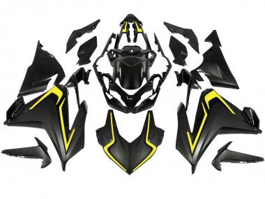 Affordable 2022-2023 Honda CBR500R Motorcycle Fairings - Matte Black Yellow
