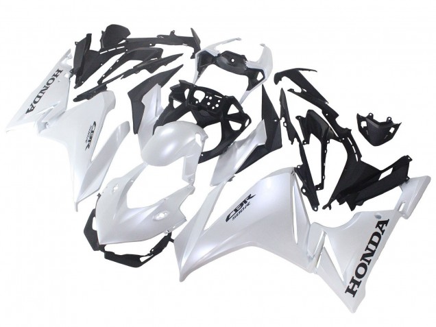 2022-2023 Honda CBR500R Motorcycle Fairings - Pearl White