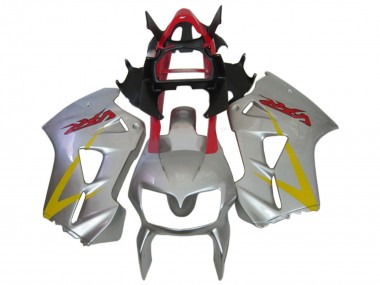 Affordable 2002-2013 Honda VFR 800 Motorcycle Fairings - Silver Red Yellow