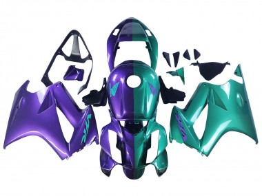 Affordable 2002-2013 Honda VFR 800 Motorcycle Fairings - Purple Green