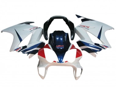 Affordable 2002-2013 Honda VFR 800 Motorcycle Fairings - White Red Dark Blue HRC