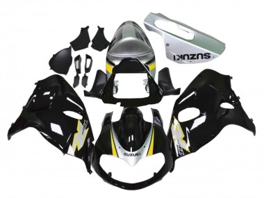 Affordable 1998-2003 Suzuki TL1000R Motorcycle Fairings - Glossy Black Silver Yellow
