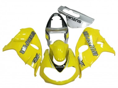 Affordable 1998-2003 Suzuki TL1000R Motorcycle Fairings - Yellow Grey WHISOER