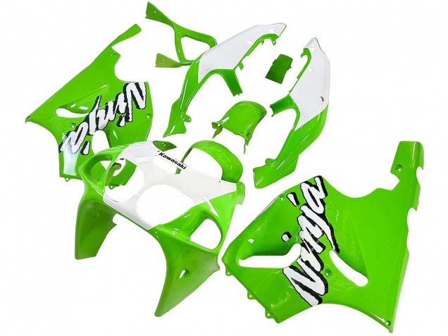 1996-2003 Kawasaki ZX7R Motorcycle Fairings - White Green