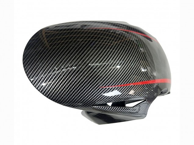 2008-2011 Honda CBR1000RR Motorcycle Fairings - Black Carbon Fiber Red