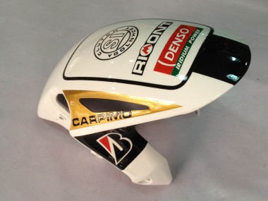 Affordable 2012-2016 Honda CBR1000RR Motorcycle Fairings - White Glossy Black Rizoma Playboy