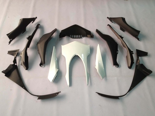 2012-2016 Honda CBR1000RR Motorcycle Fairings - White Glossy Black Rizoma Playboy