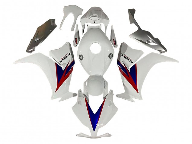 2012-2016 Honda CBR1000RR Motorcycle Fairings - White Red Blue HRC