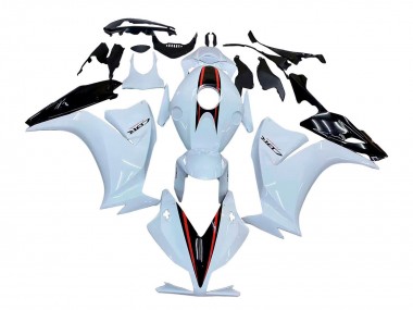 Affordable 2012-2016 Honda CBR1000RR Motorcycle Fairings - White Glossy Black