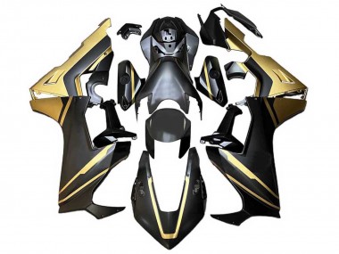 Affordable 2017-2023 Honda CBR1000RR Motorcycle Fairing - Gold Matte Black